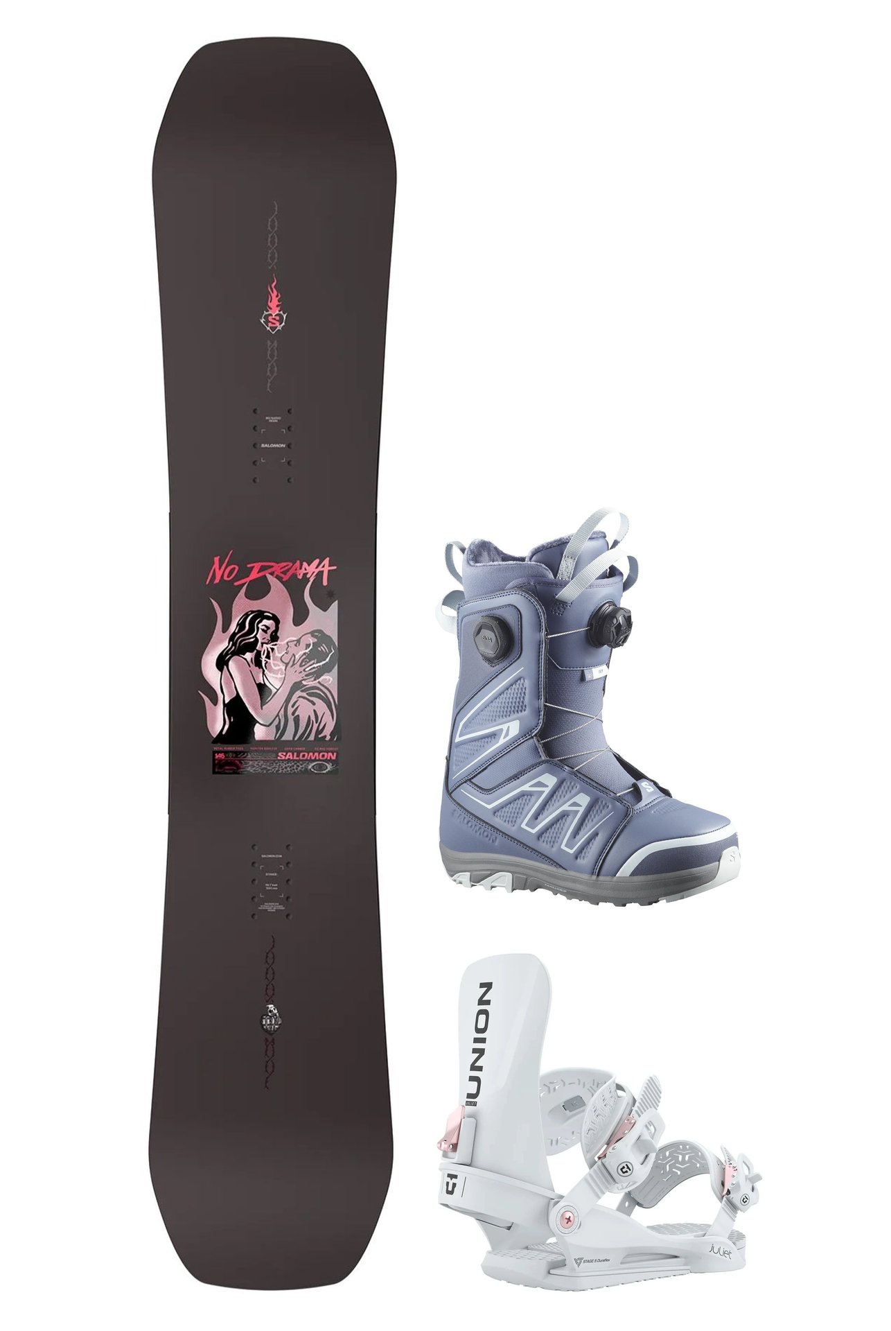 No Drama Womens Snowboardpakke