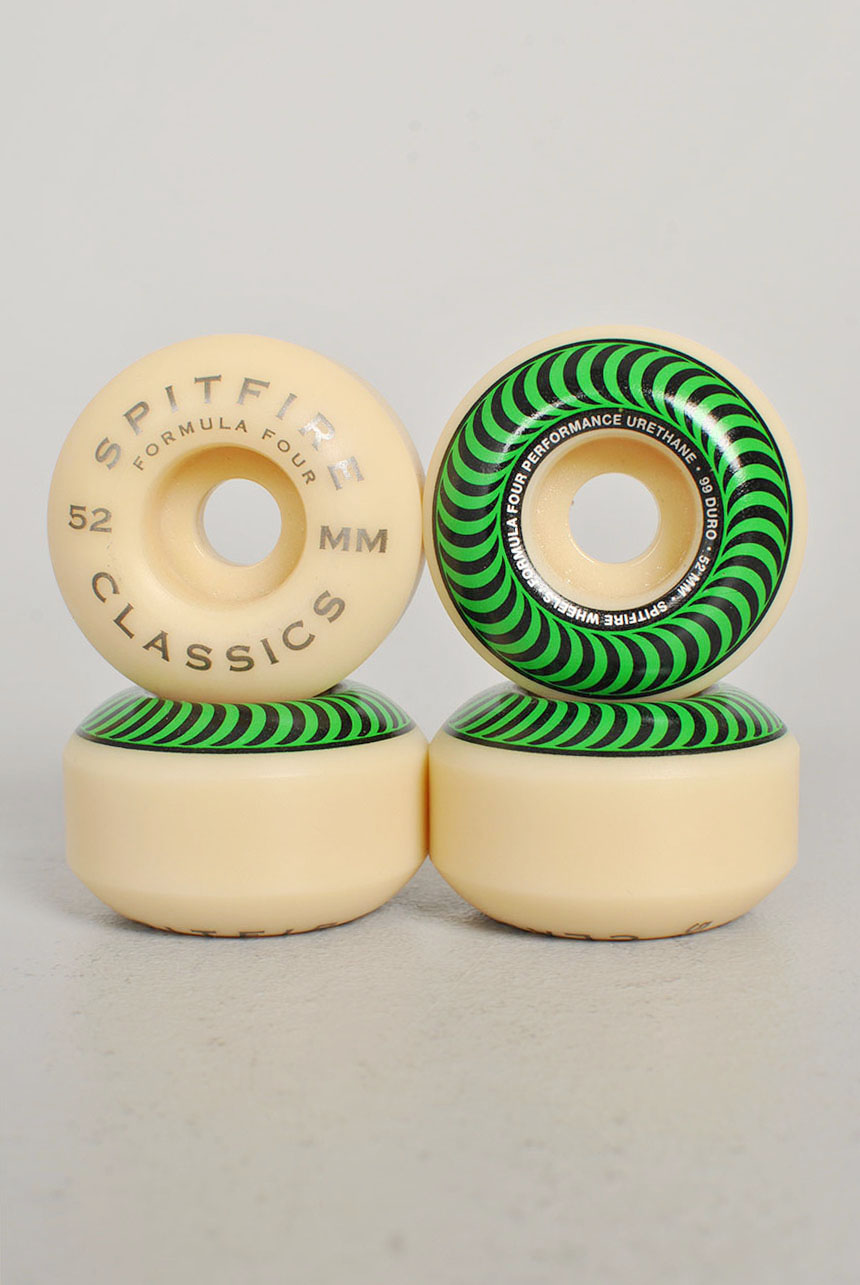 F4 Classics Green Swirls 52mm 99D