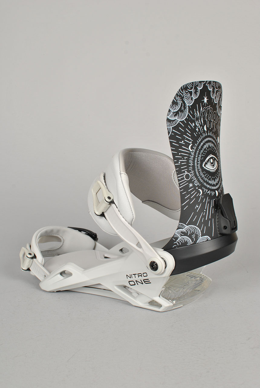 nitro one snowboard bindings UNO 3 canted footbeds One Snowboard Bindings | All
