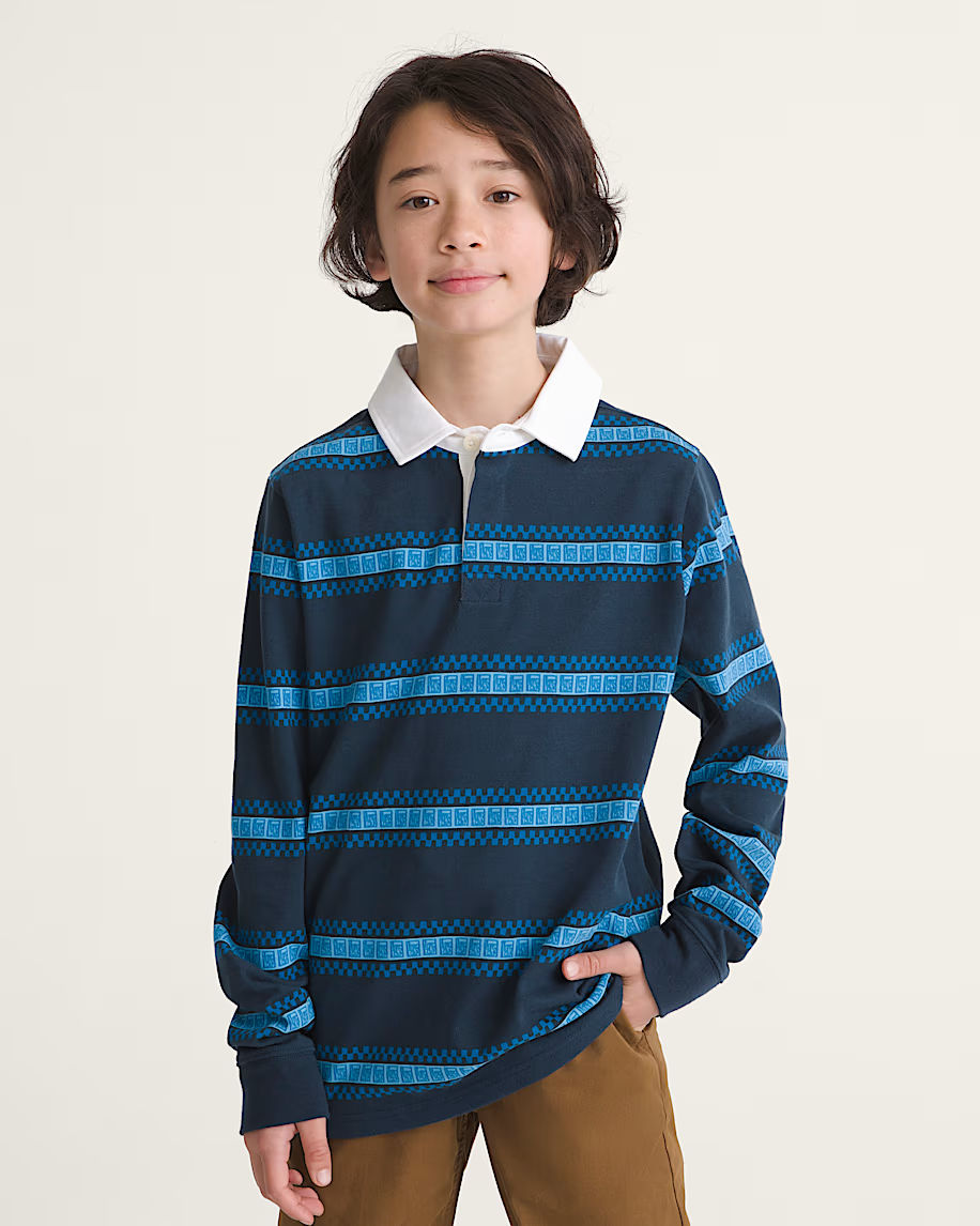 V Rugby Knit Youth Longsleeve