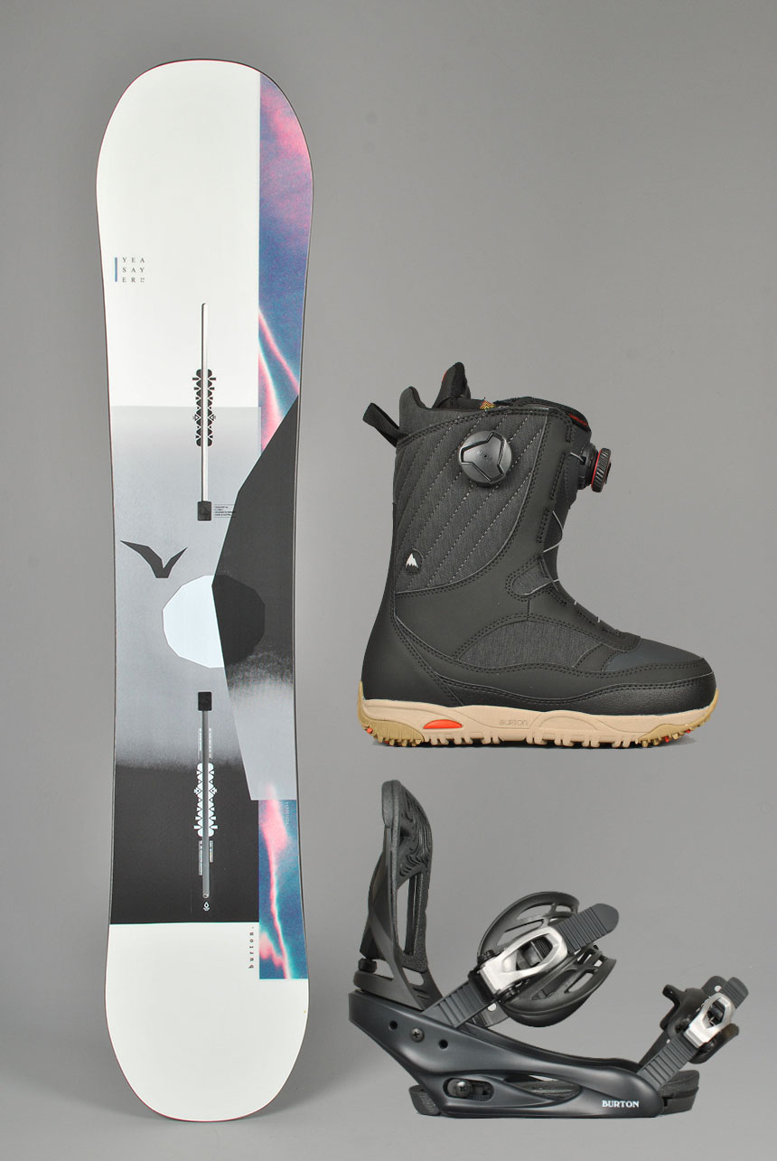 Womens Yeasayer FV & Limelight Snowboard Pakke 144-152cm