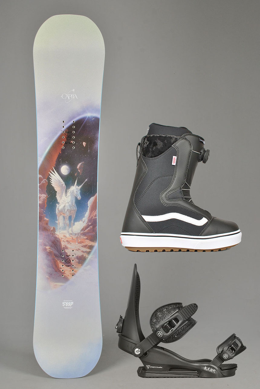 Womens Space Metal Fantasy Snowboardpakke 