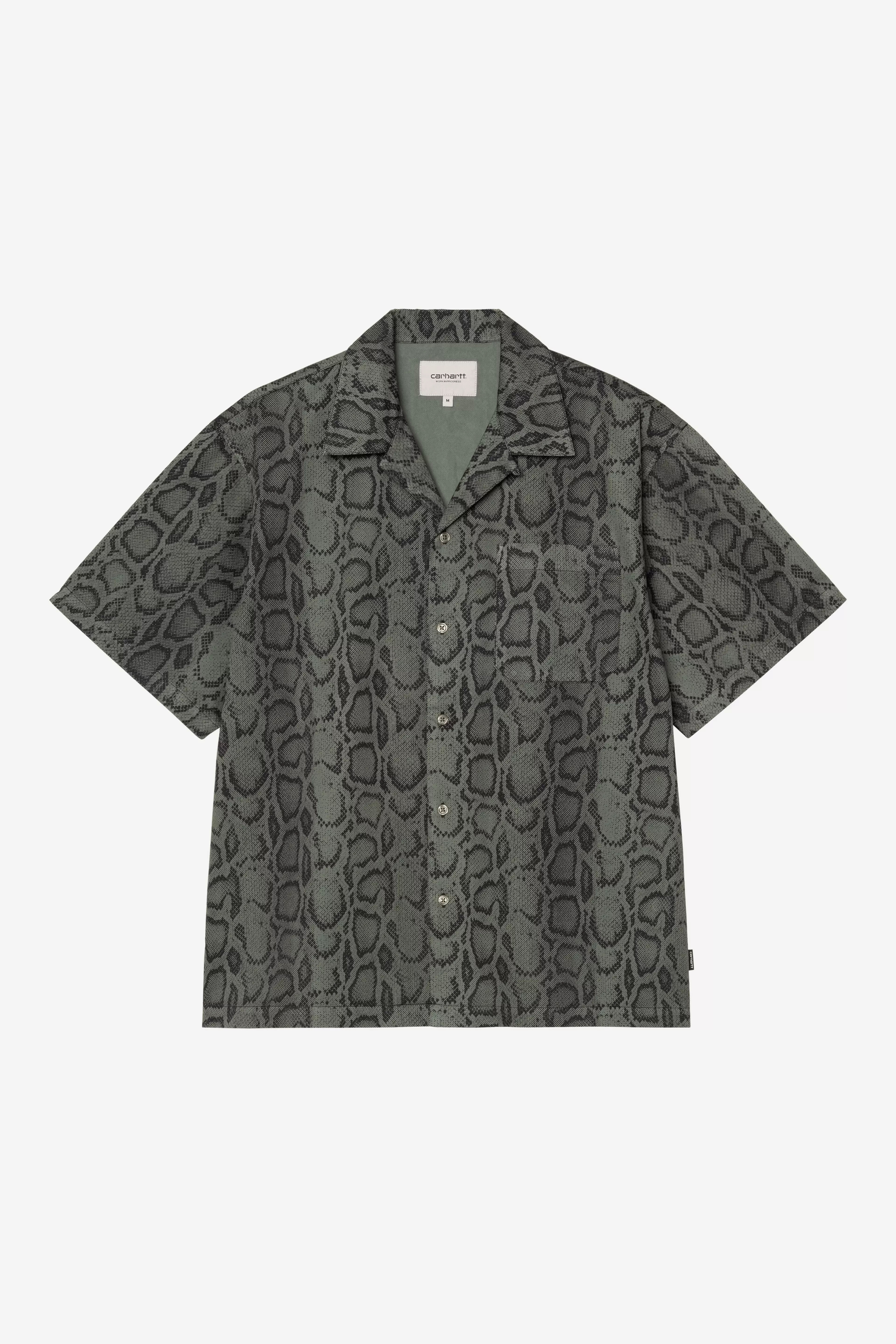 Snake Cemo Design S/S Snake Camo Shirt | L | Snake-Camo-Leaf-Garment-Dyed | 4068584442582