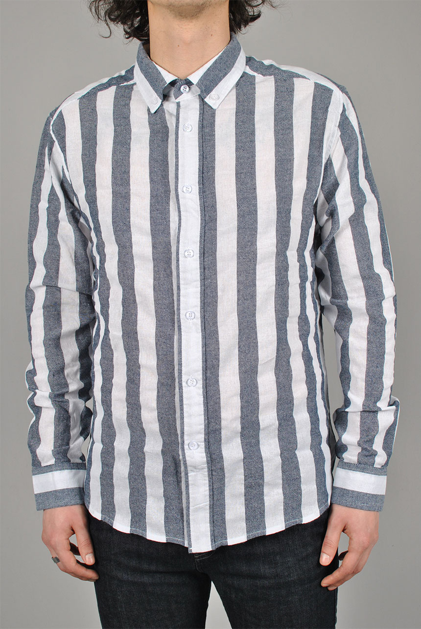 Striped Oxford Shirt, Blue