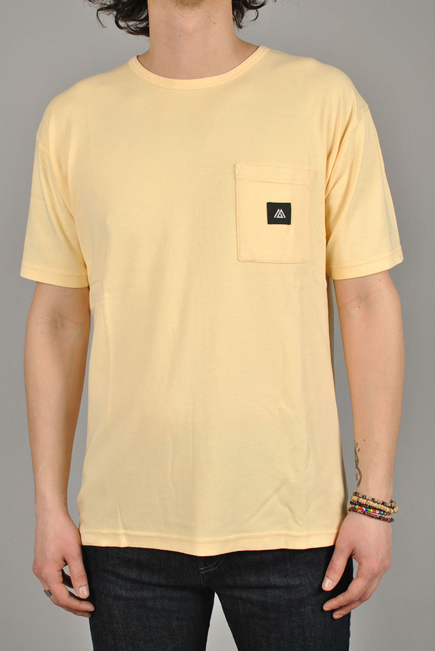 Pocket T-shirt, Faded Yellow