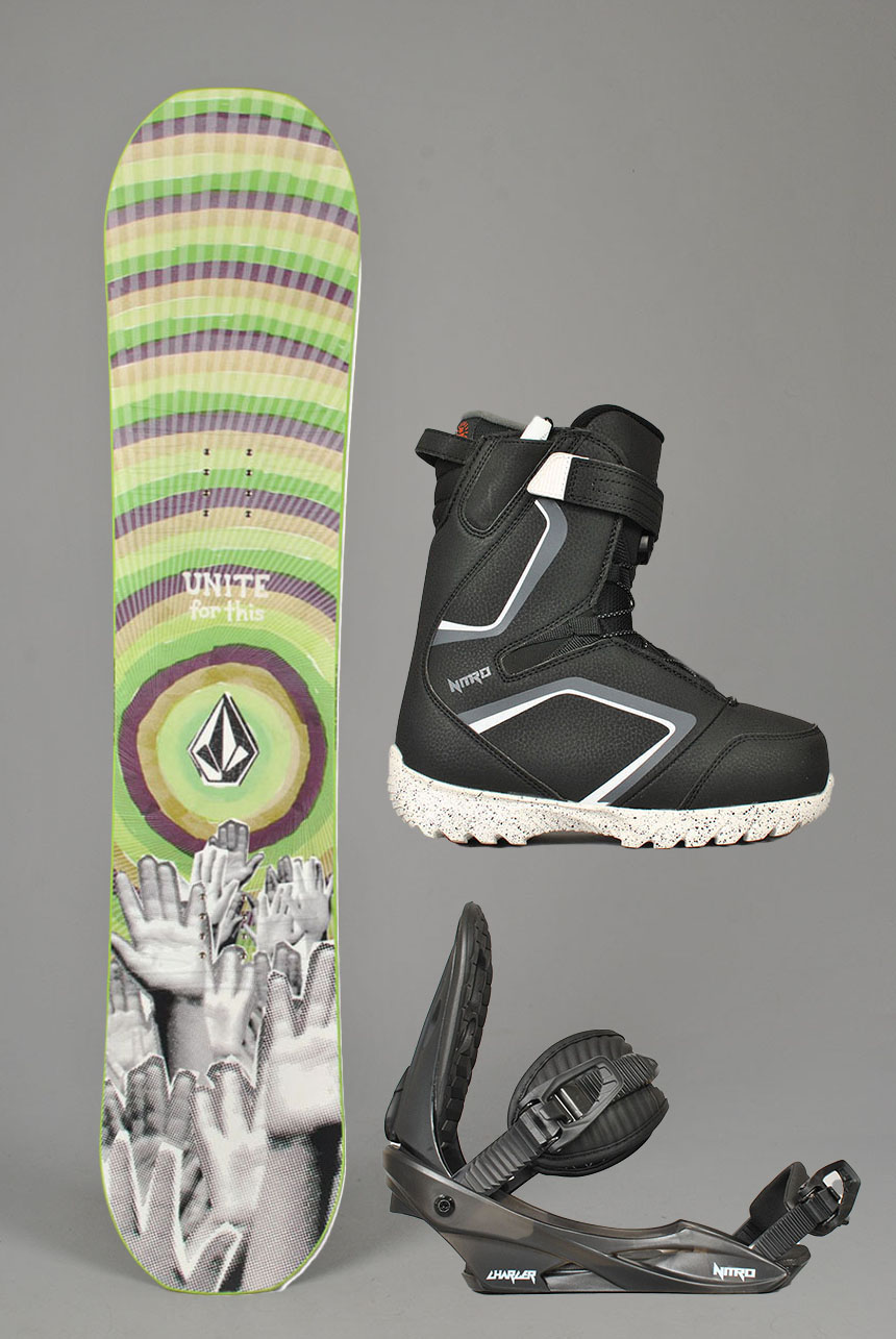Junior Ripper X Volcom Snowboardpakke