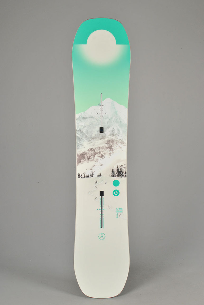 burton feelgood smalls flying v snowboard kids Girls 140 A playful board with plenty of pop for kids who are ready to charge Burton Feelgood Smalls