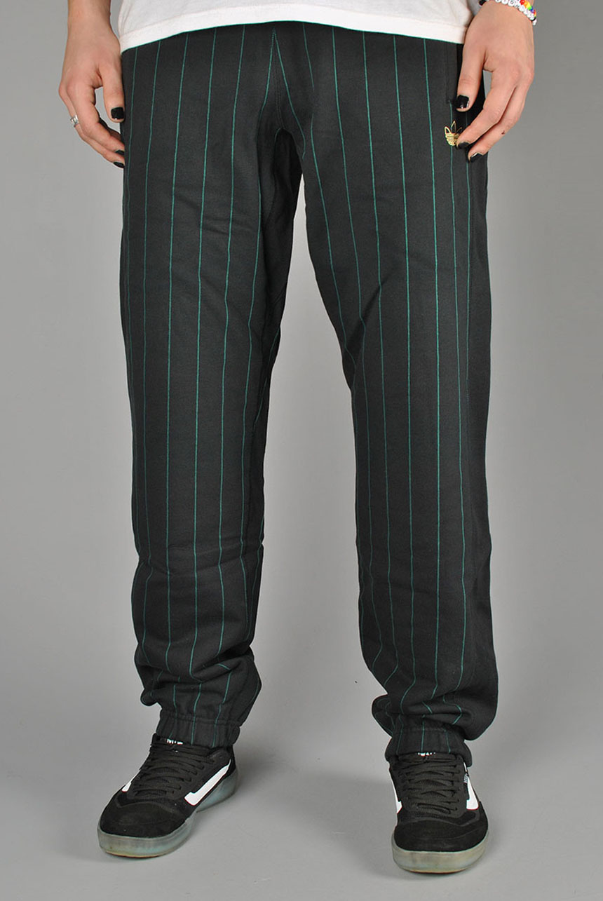 TJ Sweat Pants, Black/Collegiate Green