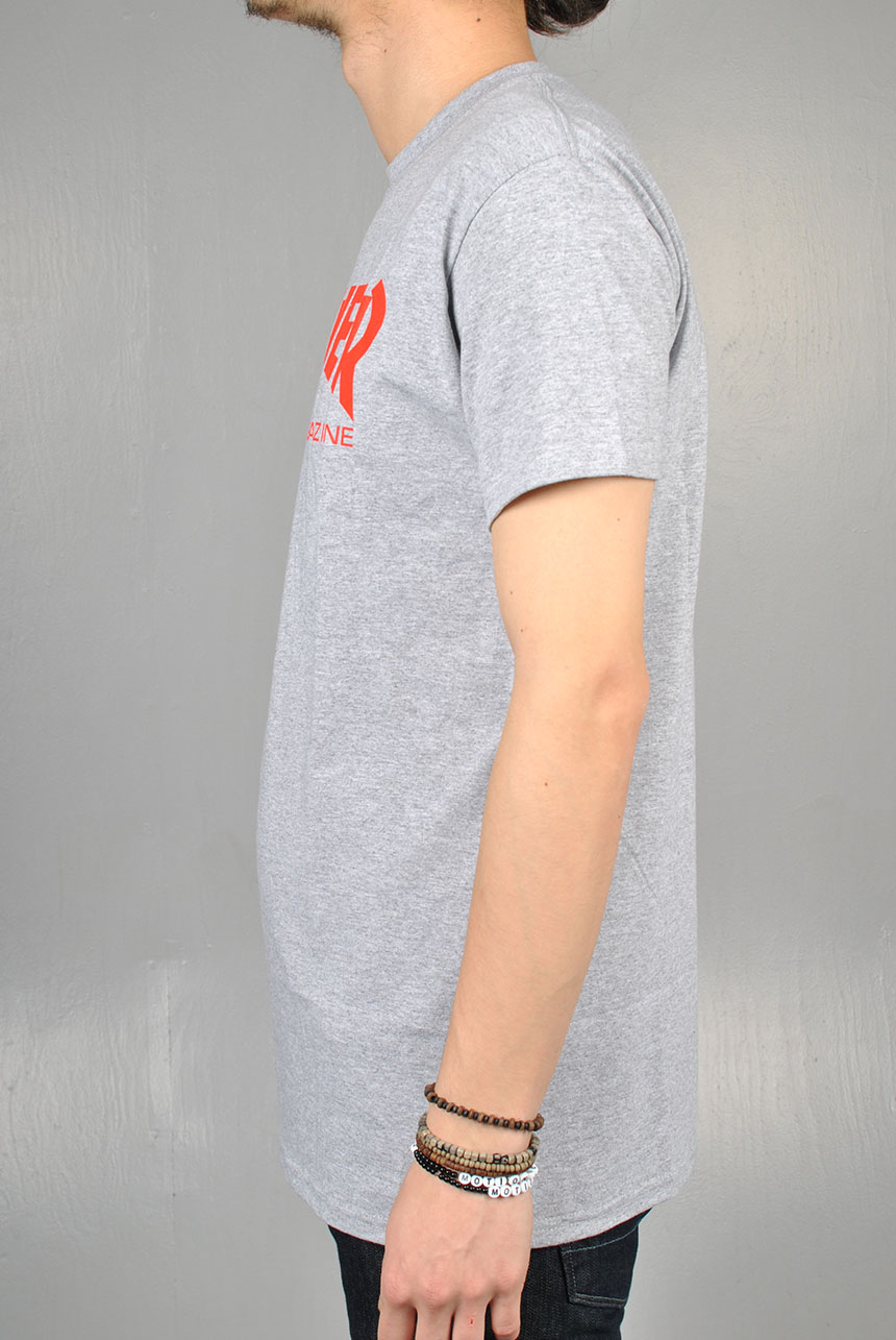 Skate Mag T-shirt, Grey/Red