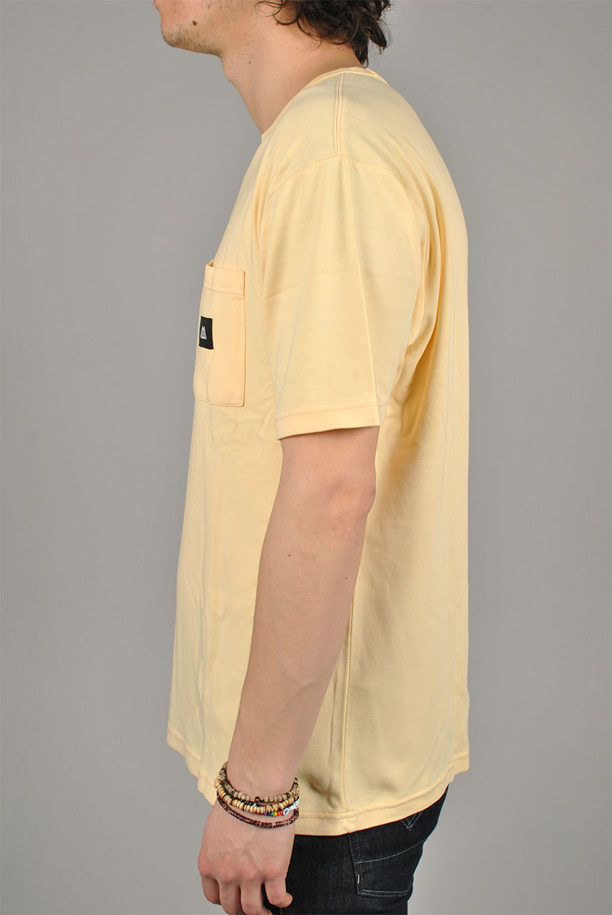 Pocket T-shirt, Faded Yellow