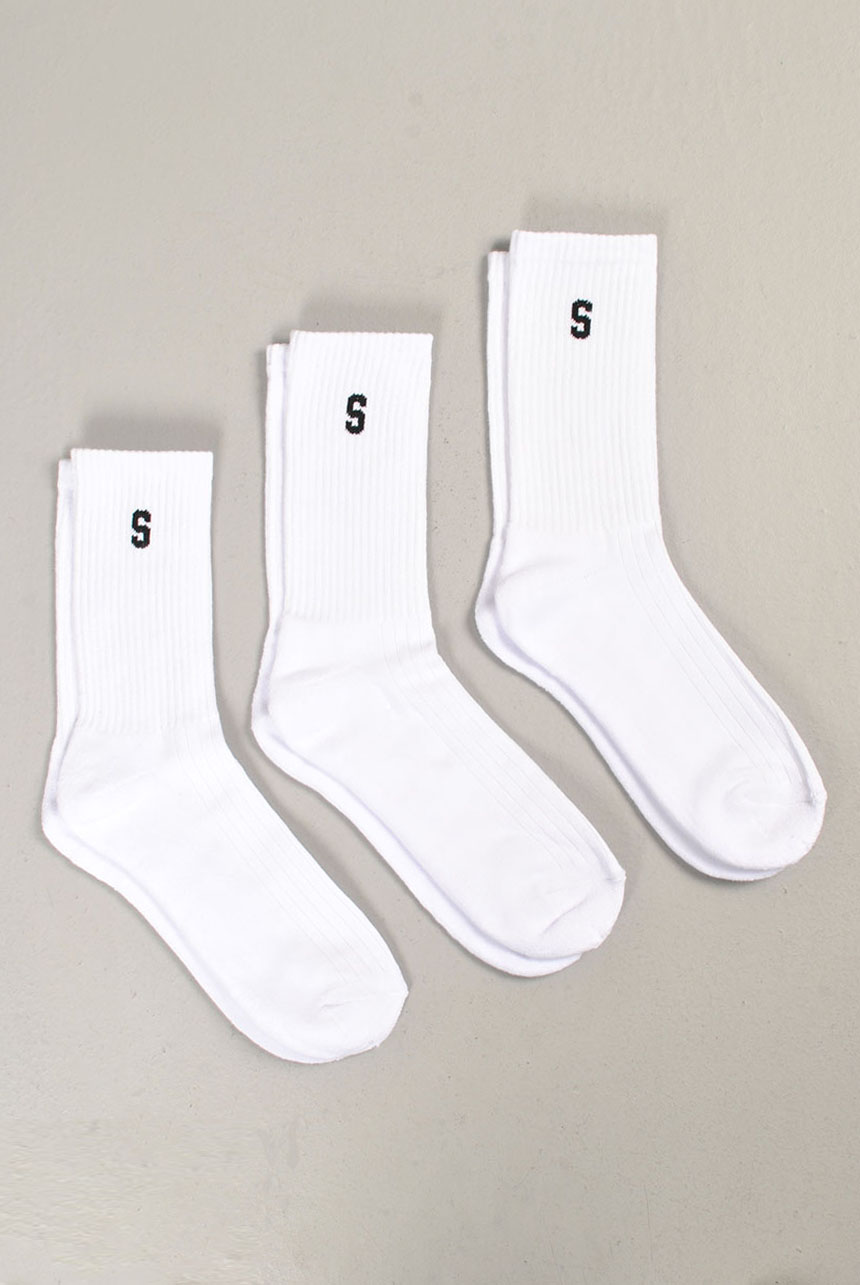 3-Pack Solid Socks