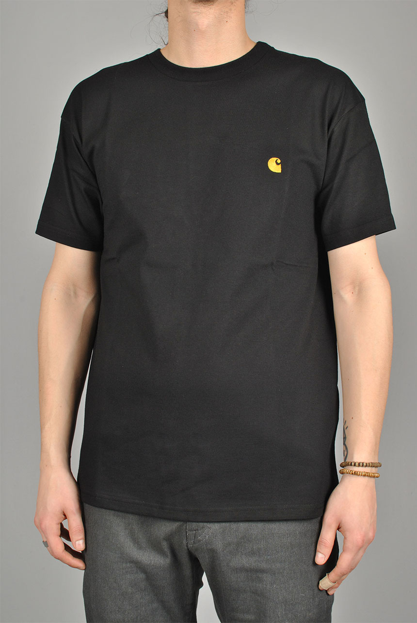 Chase T-shirt, Black/Gold