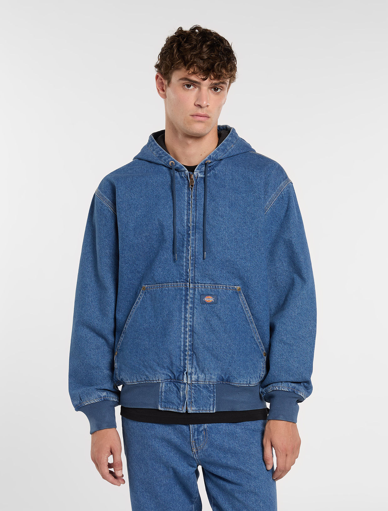 Lined Hooded Bomber Jacket