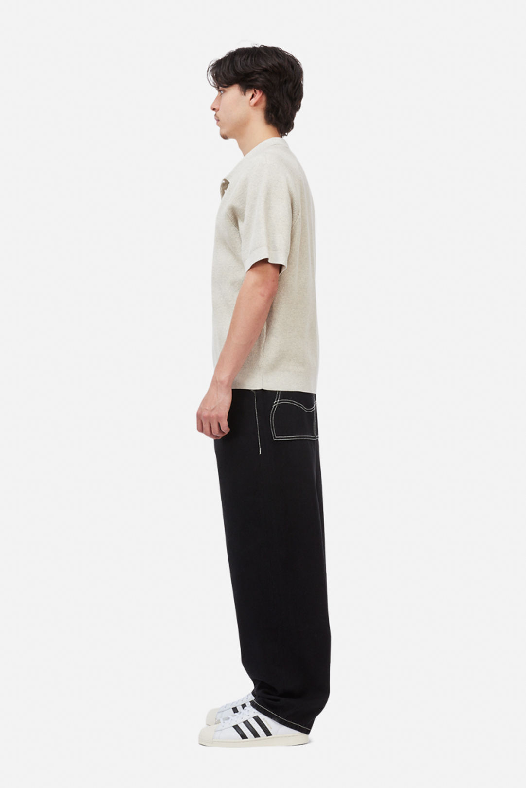 Cable Knit Polo