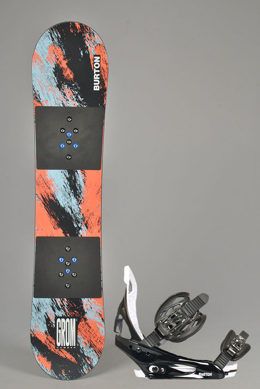 Kids Grom Camber Snowboardpakke, 6-11 år  Kids Grom Camber Snowboardpakke, 6-11 år