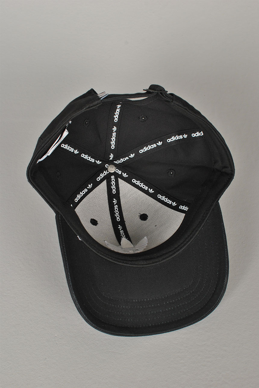 Trefoil Adjustable Baseball Cap, Black