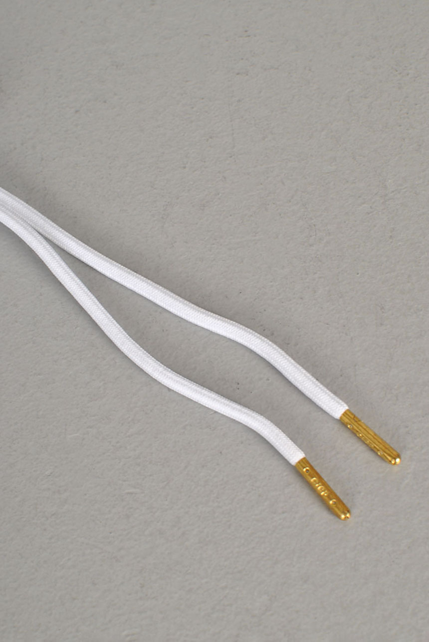 Pre-Treated Round Laces, White