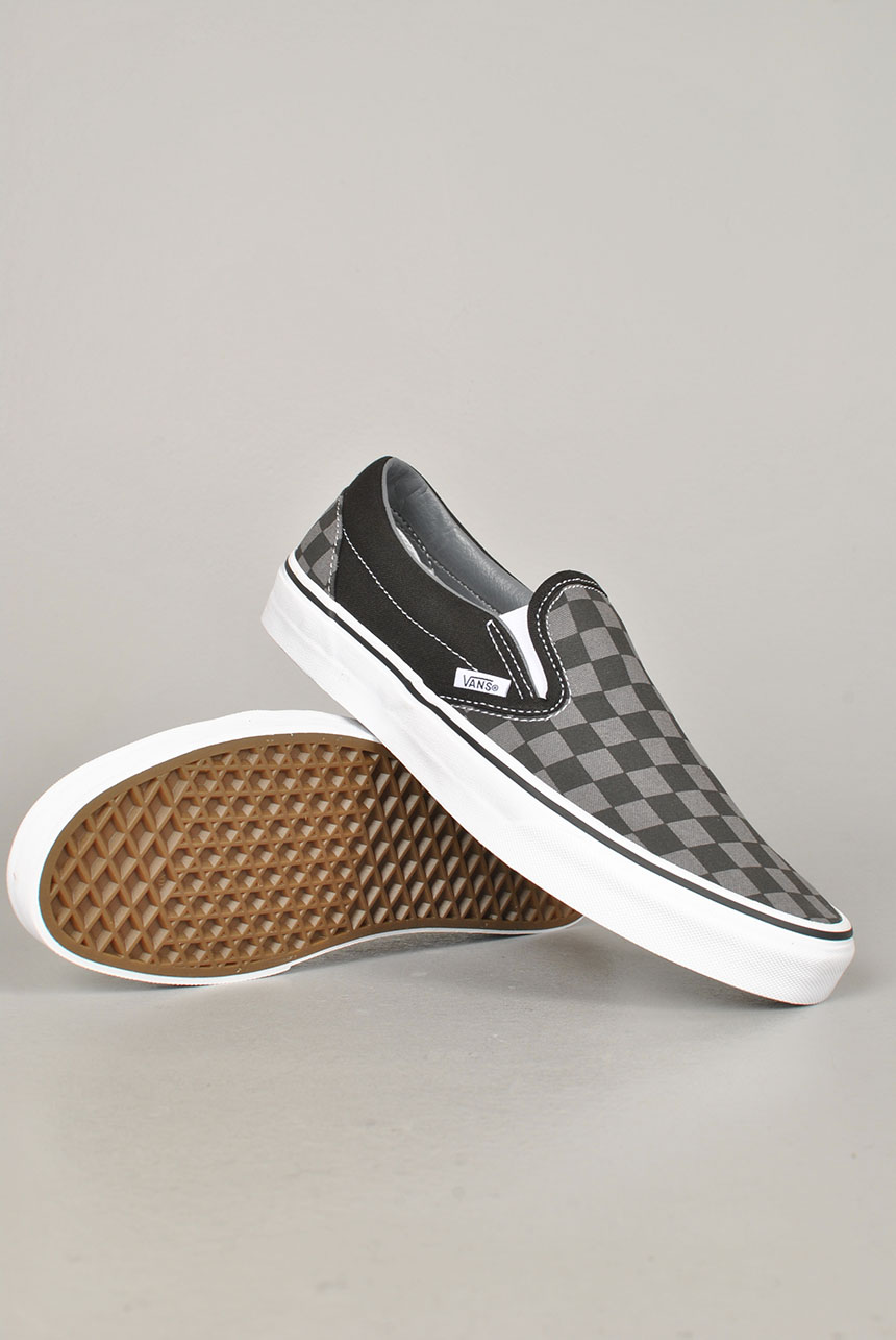 Classic Slip-On, Black/Pewter Checkerboard