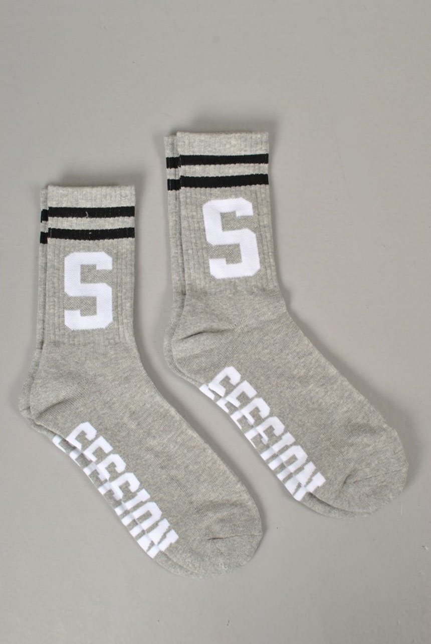 Classic 2-Pack Socks, Grey/Black/White