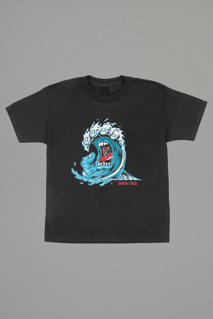 Kids Screaming Wave Front T-Shirt