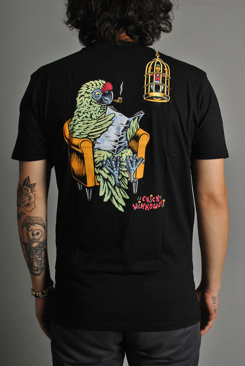 Winkowski Birdcage T-shirt, Black