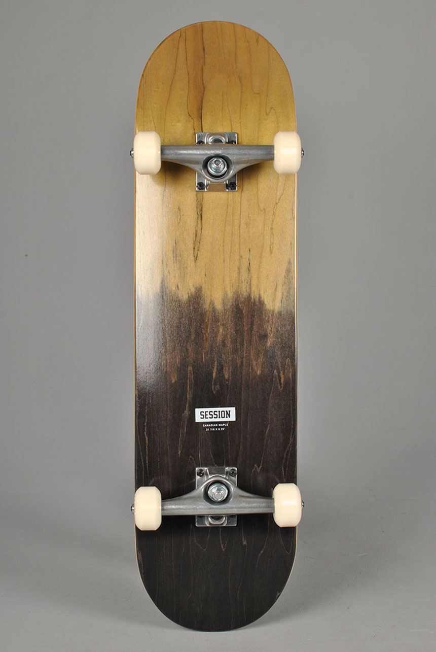 2-Tone Wood/Black 8.25 Komplett Skateboard