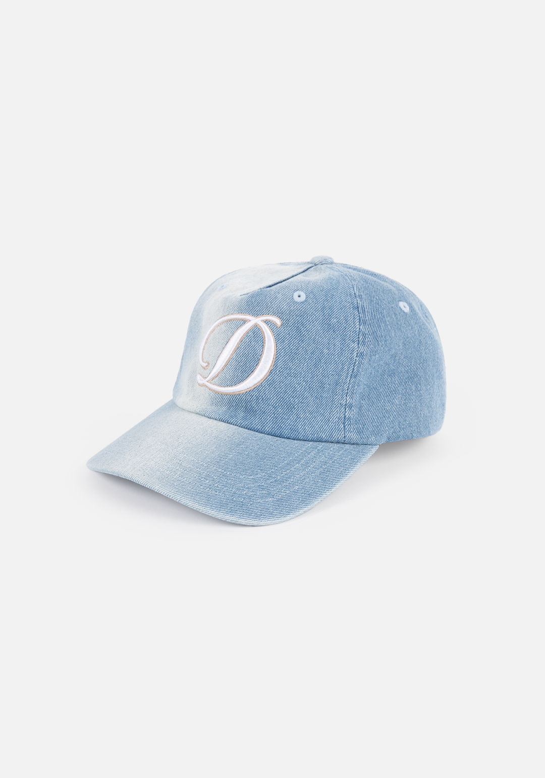 Cursive Denim Worker Cap
