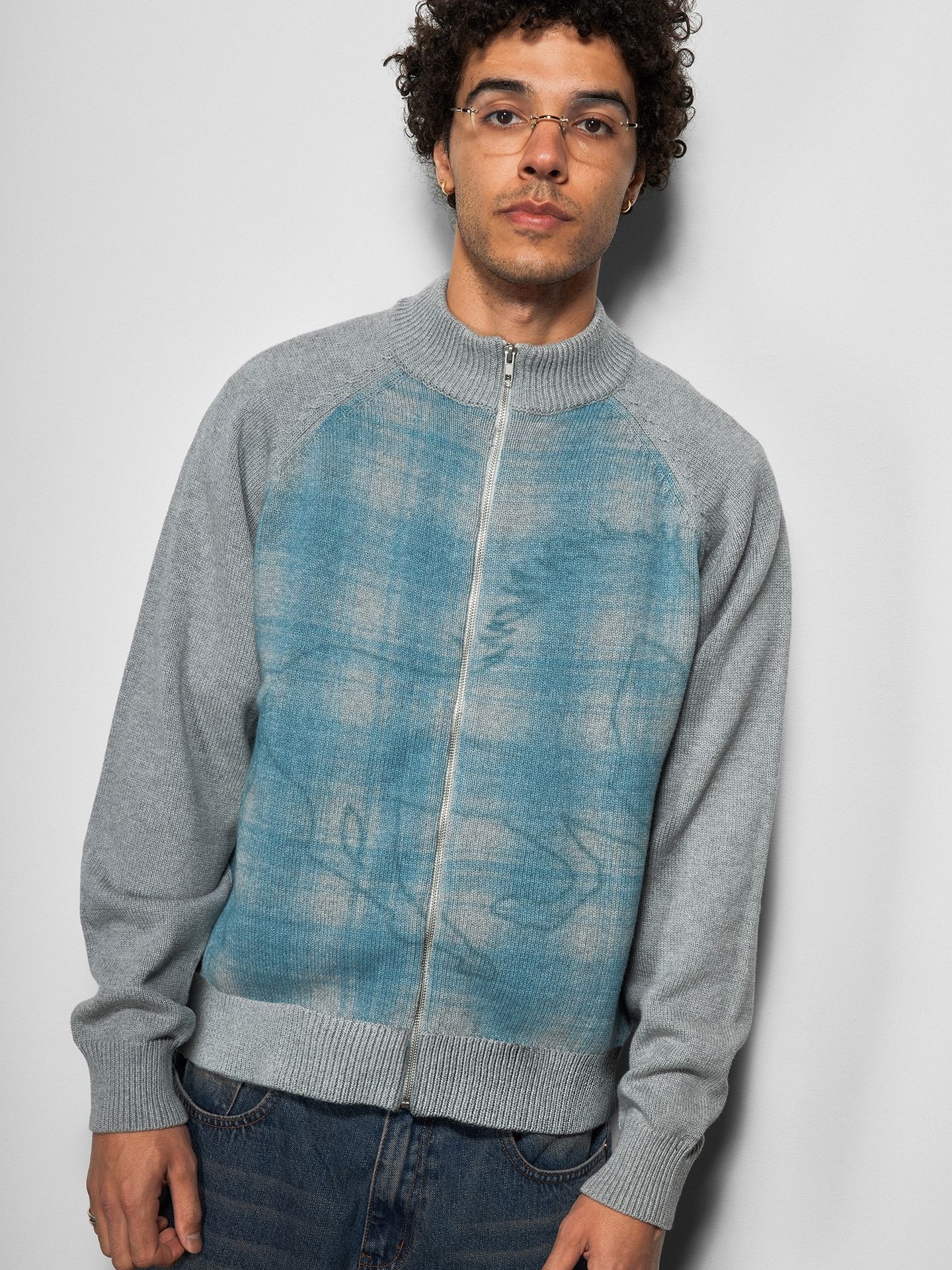 Mustang Zip-Thru Knit Sweater
